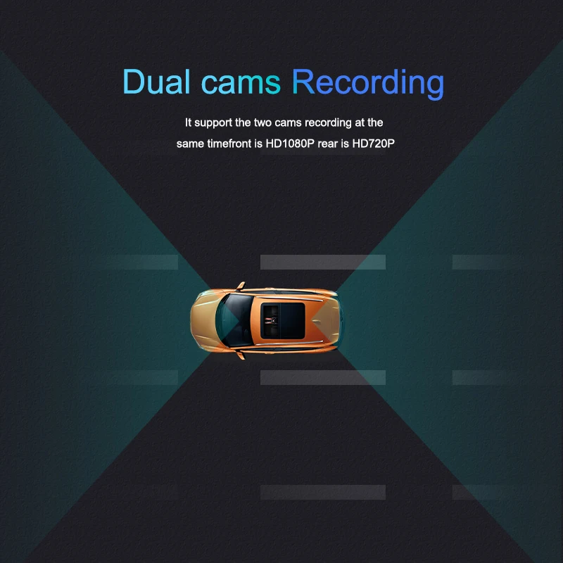 Remote Video Monitoring 4G Sim Car DVR without Screen Camera Wifi Connection Dual Camera Dash Cam GPS Tracking