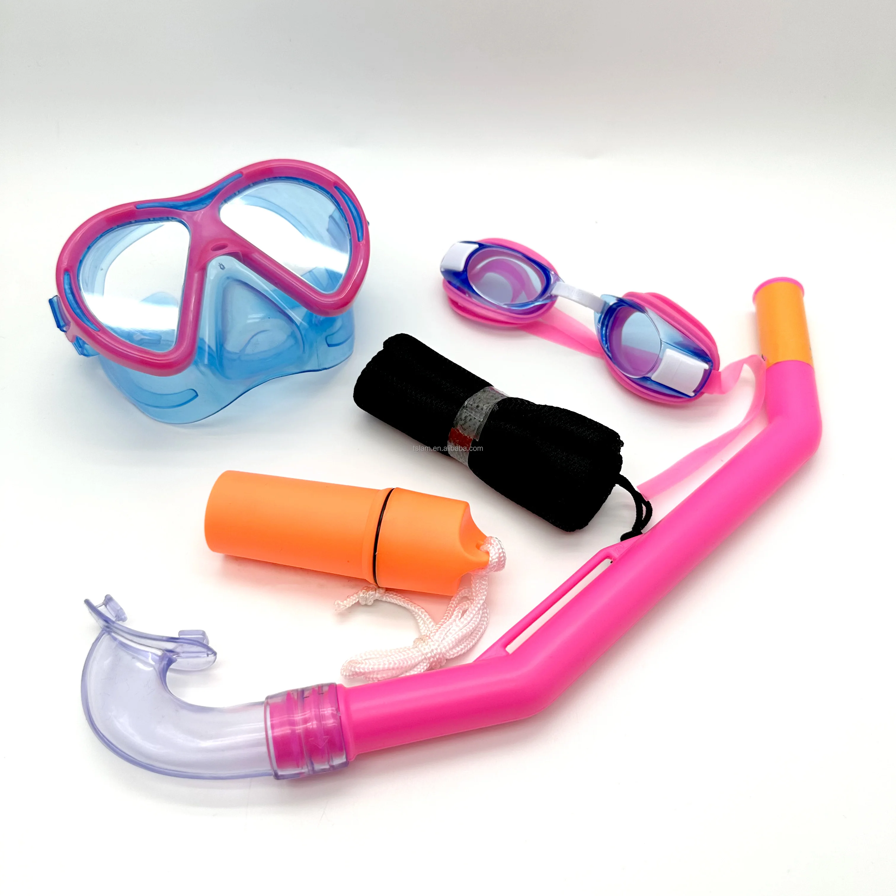 Underwater Snorkeling Full Face Children Swimming Mask Set Scuba Diving Respirator Masks