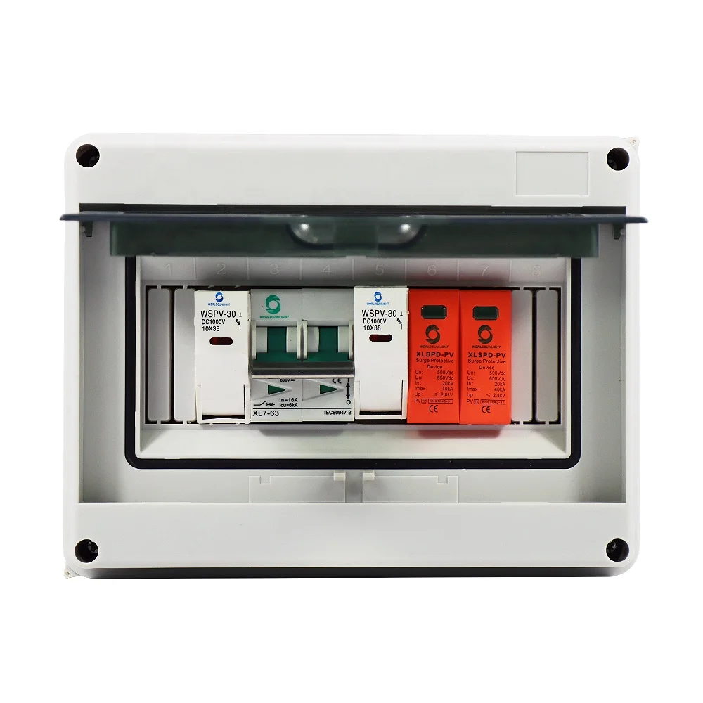 WSDB-PV1/1 IP65 1 в из струн HT Array 16A 500V DC Solar PV Combiner Box для солнечной системы