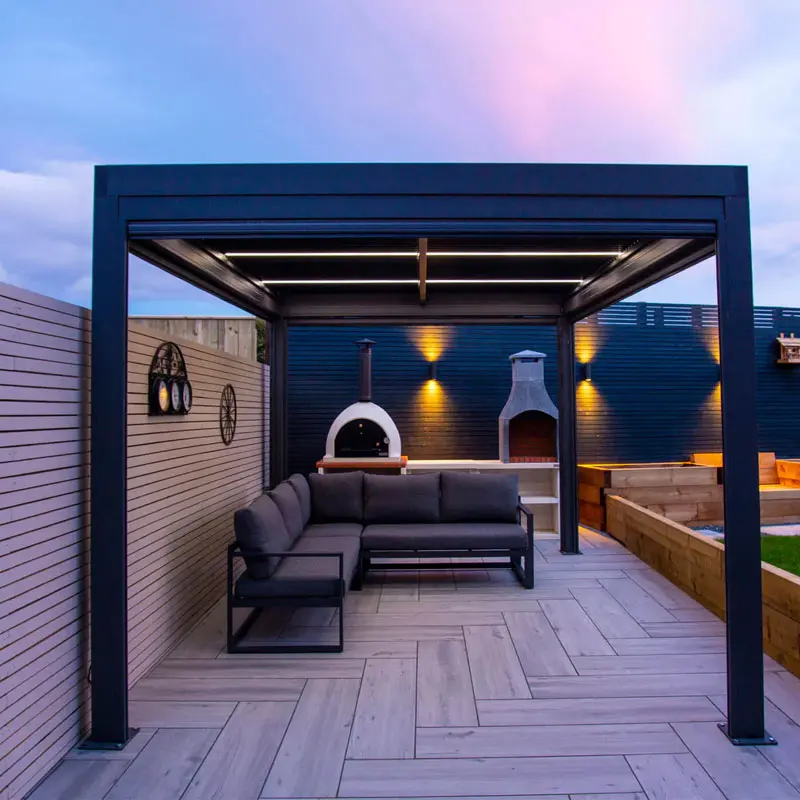 Outdoor Aluminum Profiles Garden Pergolas Manufacture Aluminum Pergola