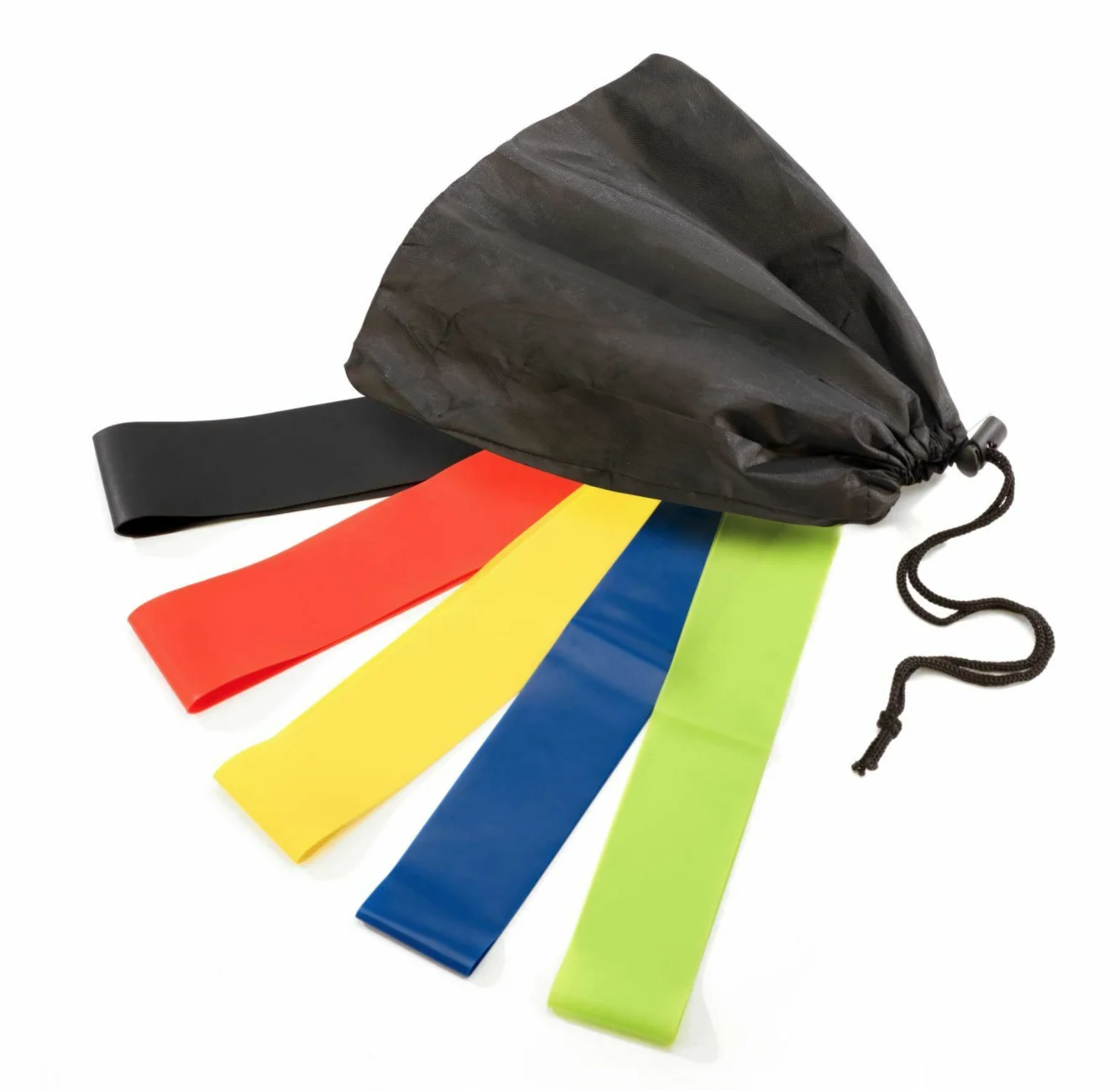 2024 популярный 10-дюймовый Средний фитнес-браслет резиновая латексная петля мини-набор большие поставки популярные цвета сумка для переноски йоги 5 шт.