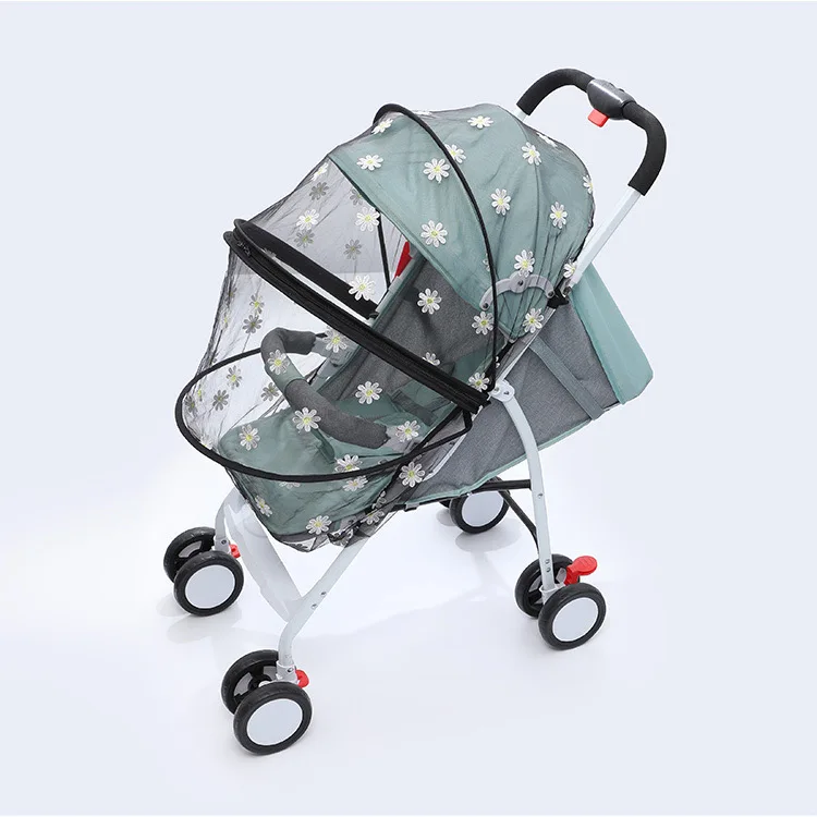 Baby supplies Daisy baby stroller mosquito net full cover type baby summer mosquito repellent
