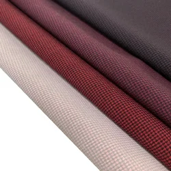 High Quality Check 73%polyester 23%rayon 4%spandex Plain Dyed Woven Stretch Fabric For Fashion Suitings