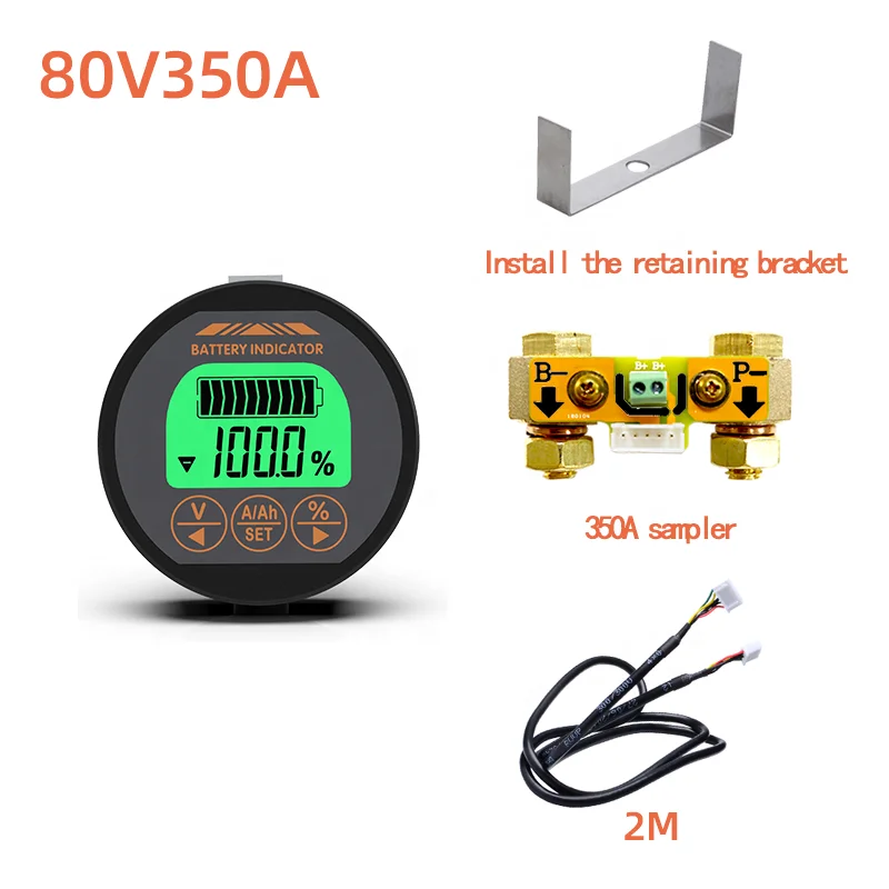 TR16H 350A OEM Battery coulometer  charge and discharge battery Capacity Volt Meter Power Meter battery monitor capacity tester