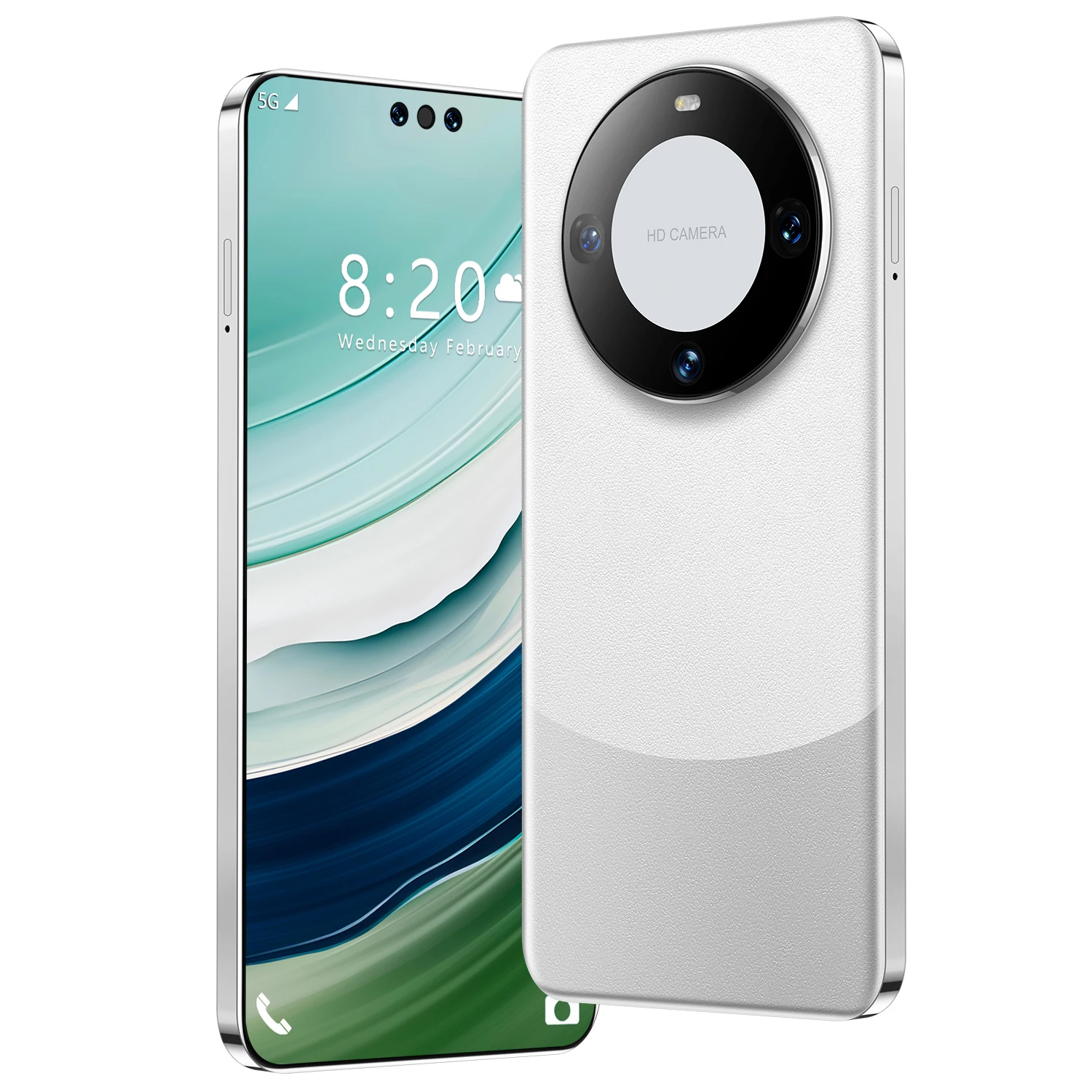 Mate 60 Pro 7.3 Inch Full Screen Global Version Mobile Phone 16gb+1tb Cell Phone Android 10.0 Face Unlock 4g&5g Smartphone