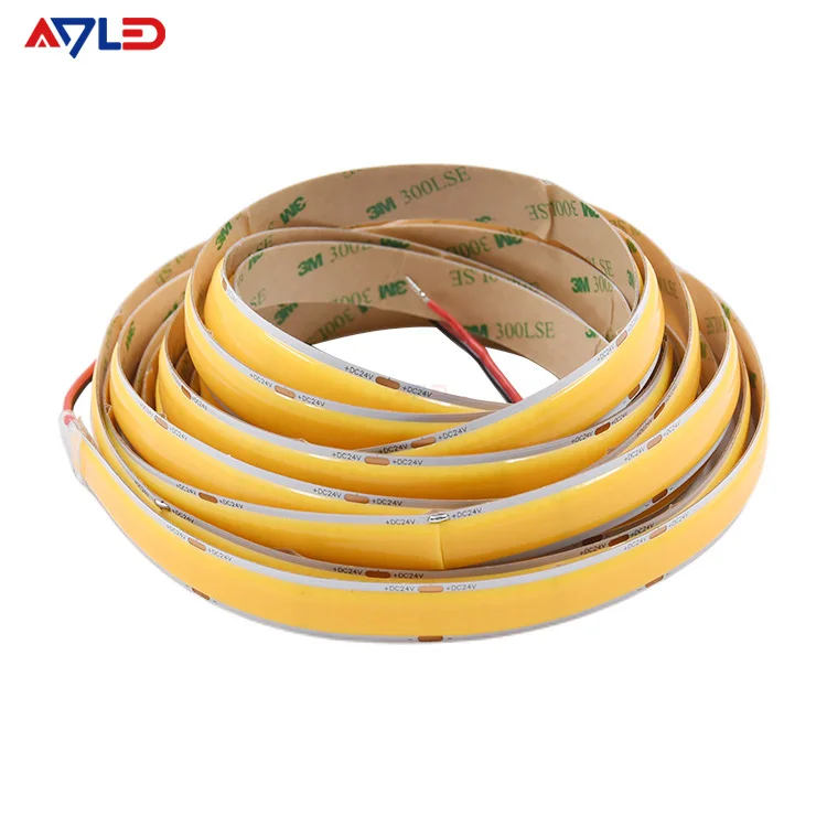 Новые продукты 960led/m COB светодиодные полосы света DC24V 25 Вт/м 15 мм ширина PCB теплый белый