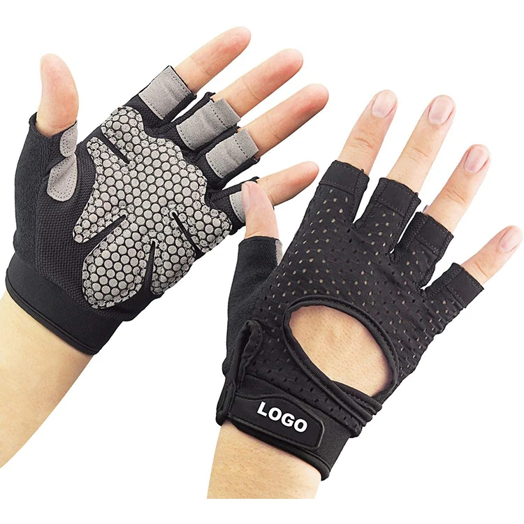 Outdoor Aerobic Protective Valeo Gym Neoprene Gloves Customizable Velcro Straps