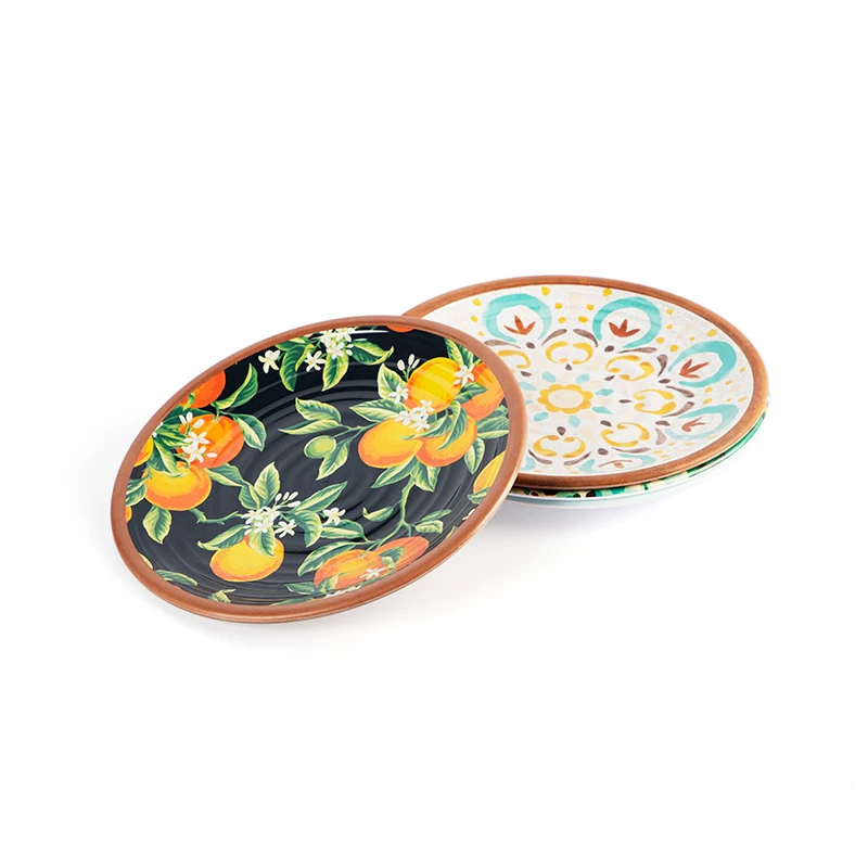 Белая меламиновая пластина с переводной картинкой на заказ