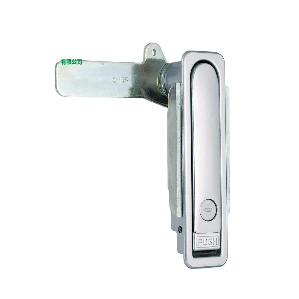 AB-150 series zinc alloy satellite chrome plating waterproof electronic cabinet panel swing push button door lock