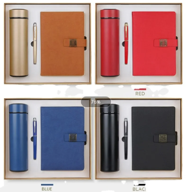 Promotional Notebook Mug And Pen 3 Pieces Set Business Gift For Company Annual Meeting Practical Hand Gift Office