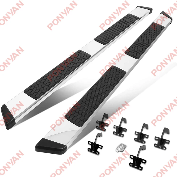 Stainless Steel 6 Inches Nerf Step Bar Running Board Compatible with Ram 1500 Crew Cab 2019-2022, Chrome