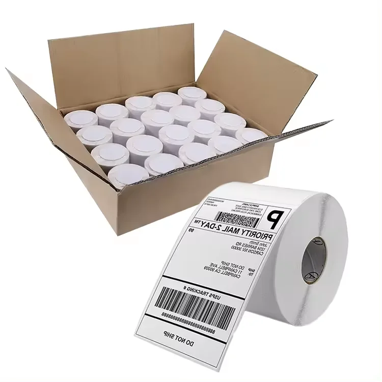 Wholesale 100X150 Direct Shipping Labels Roll 4 X 6 Thermal Printer Sticker Waybill Termal Paper A6