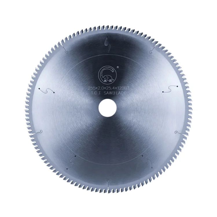 10inch 120T carbide tipped cutting circular tct cutter disc blade for aluminium wood cutting