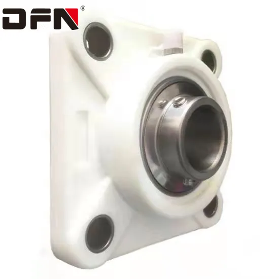 China supply SF 204 white plastic flange pillow block bearing with stainless steel insert bearing