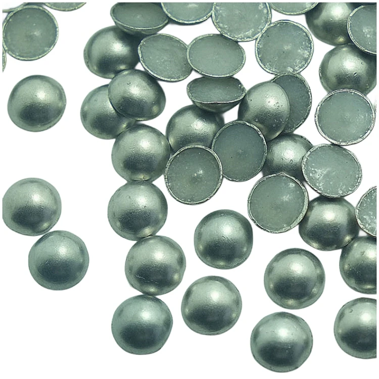 Hot Fix Zinc Alloy Soft Half Gold Dome Metal Studs Iron On Convex Nailhead Rhinestuds For Shoes Jeans Shirts