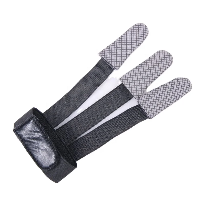 
Archery Finger Protector Shoot Gloves Arrow Bow Hunting Archers Leather Shooting 3 Fingers Glove 