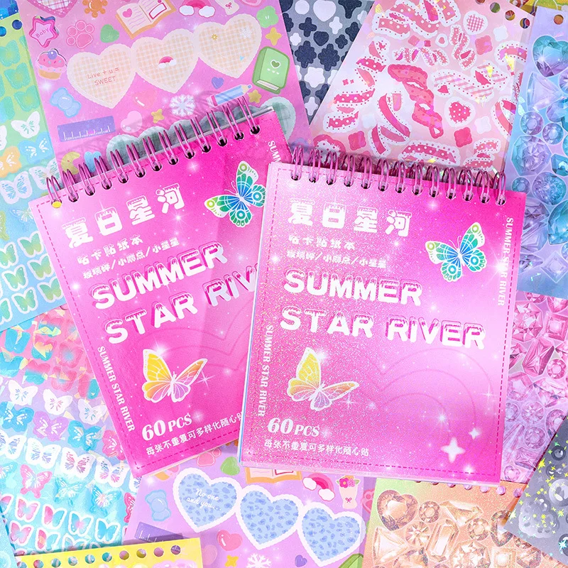 Sticker Book Cute Children Journal Stickers Creative Journal Material Paper Book Suit
