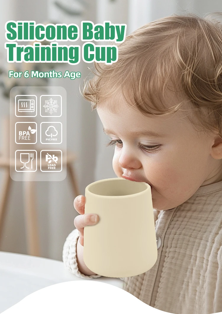 Supplies Eco 4oz  Baby Led Weaning Open Cup Unisex Baby Gift Bpa Free Mini Cute Tiny Drinking Cup Food Grade Silicone Baby Cups