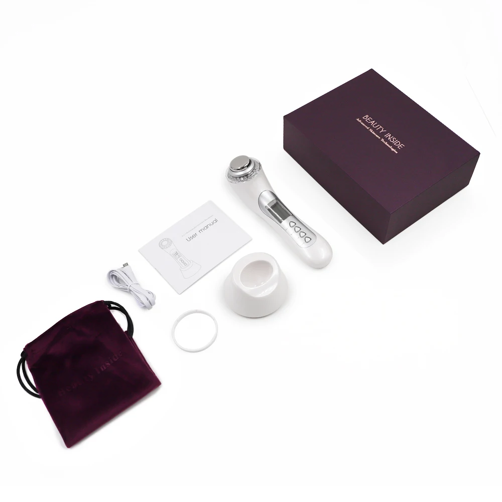 Portable Home Use Handheld 5 In 1 Rechargeable Ultra Facial Skin Care Device Electric Skin Rejuvenation Facial Cleaning Massage