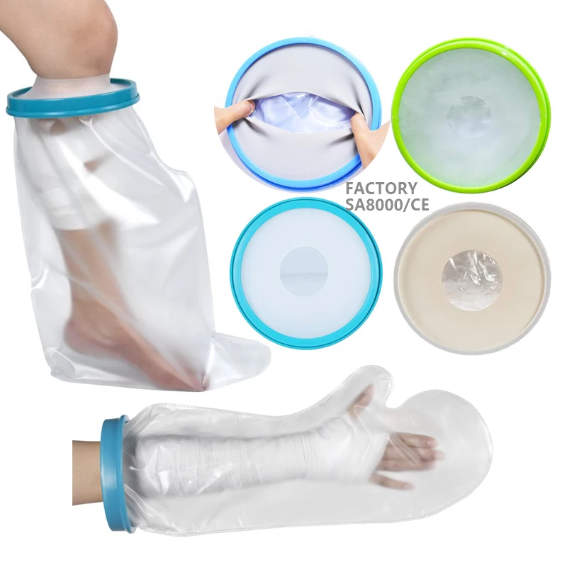 wound protector adult full arm cast protector  reusable bandage cover elastic fabric