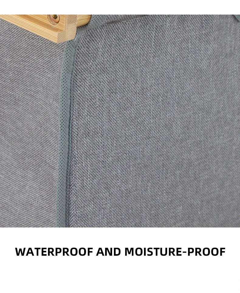 New Design Heavy Duty Oxford Cloth Wooden Bamboo Dirty Cloth Laundry Storage Basket Rack