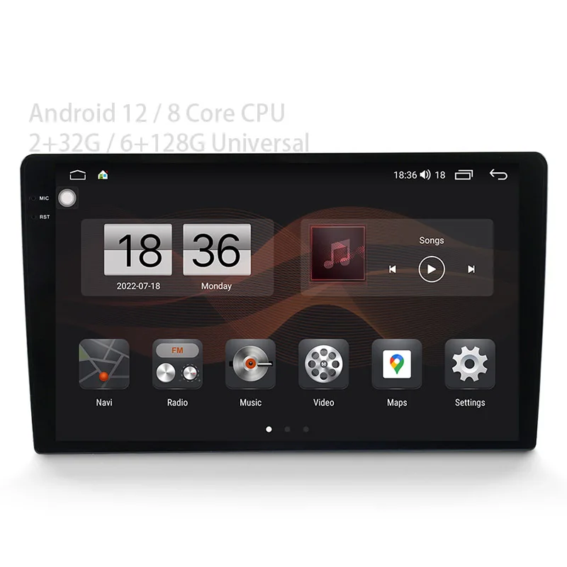 Mekede 9 10 Inch Double Din Android Universal Gps Navigation New Car Mp5 Player Radio Stereo For Tesla Car 2022