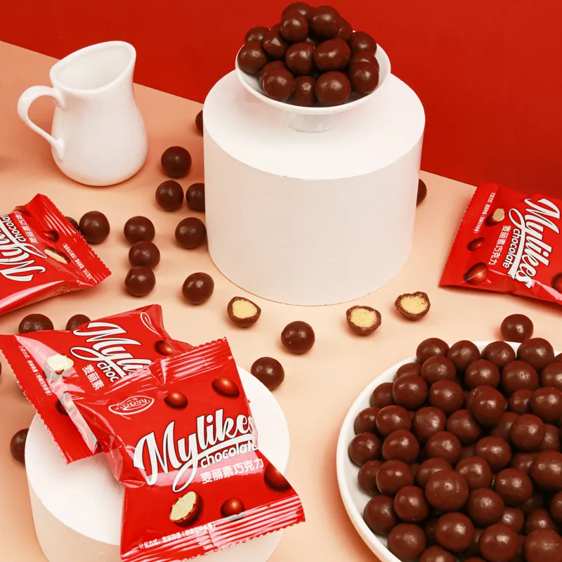 Wholesale Mylikes Chocolate 220g Exotic Snack Food OEM Candy Biscuit Chocolate Bean Mylikes