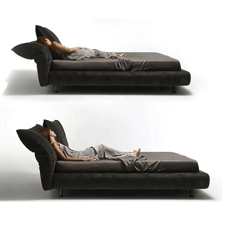 Luxury modern Italian leather queen Size MDF wood bed designs frame royal bed set bedroom furniture