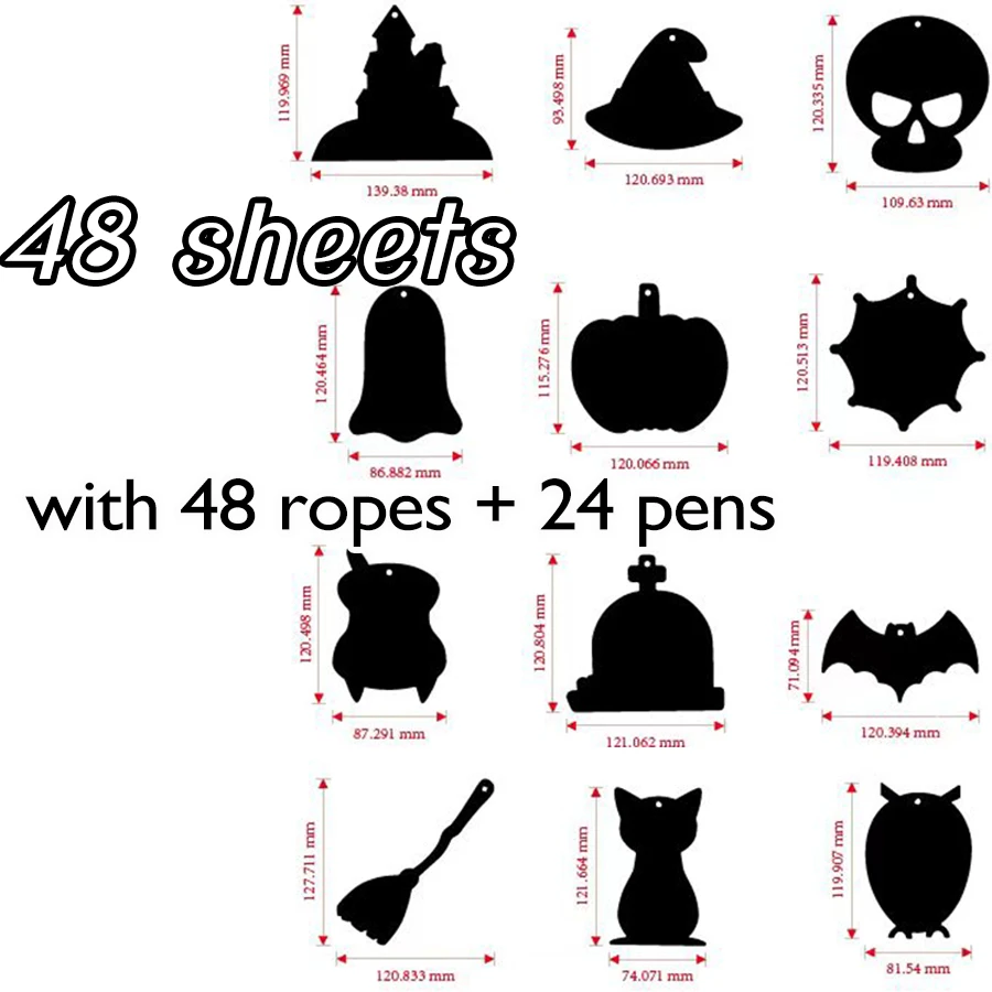 48pcs Halloween