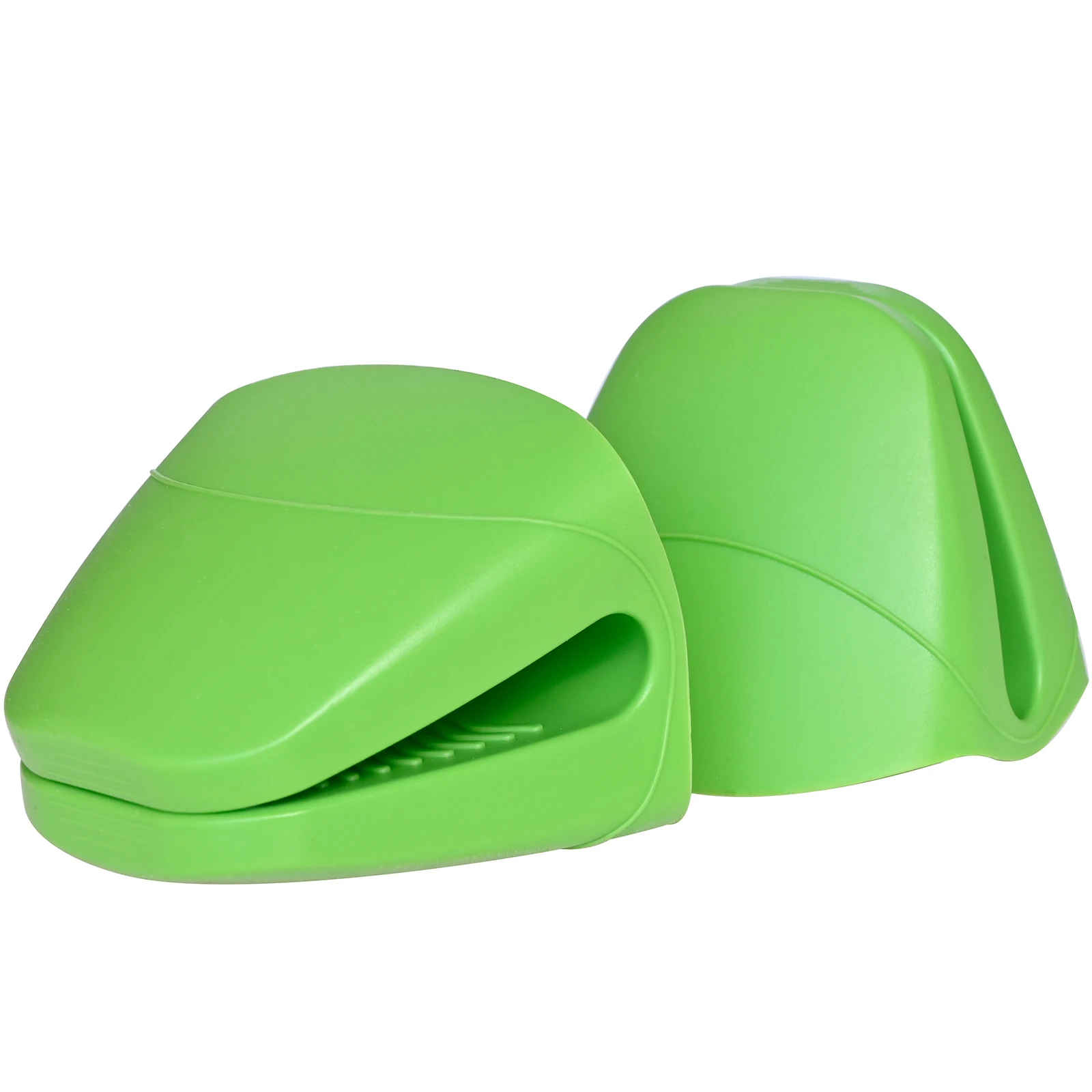 Home Kitchen Baking Silicone Clamp Nonslip Heat Resistant Hot Pot Holder Cooking Pinch Grips Mini Oven Mitt