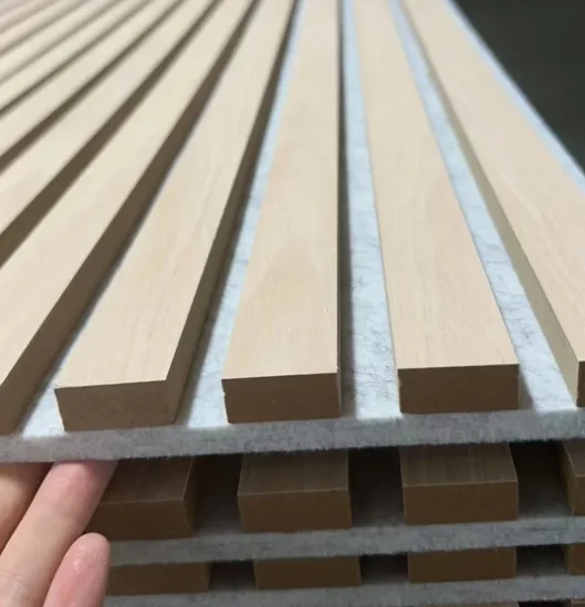 acoustic panel studio groove wall decals mount ceiling sheet hexagon pet acoustic panel natural oak cladding soundproof material