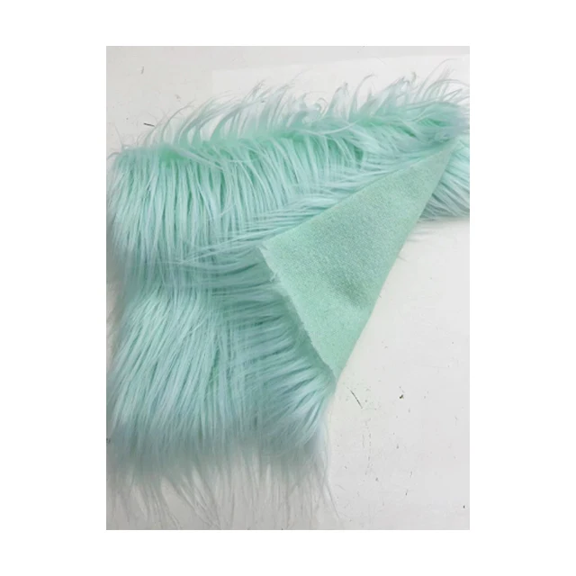 Chinese factory wholesale high quality printing plush/fake faux fur fabric/ artificial fur cheap long pile fur fabric