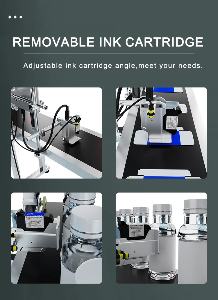High Accuracy Multiple Languages Online Industrial Inkjet Printers For Boxes Data Matrix Expiry Date Printing
