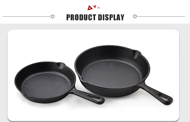 Cheap Commercial cast-iron skillet/mini cast iron skillet