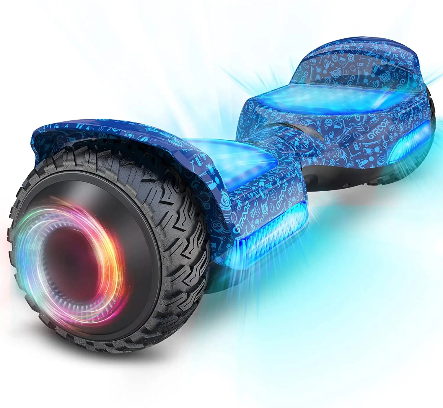 Gyroor Hover-доска мечта Ховерборд электрический скутер с загорающейся подсветкой колёса hover доска 2 колеса