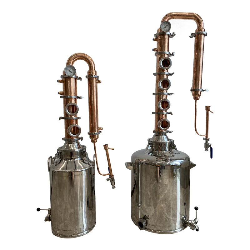 
copper plate stainless steel reflux collumn still alcohol distiller/alcohol distillatio factory Whiskey & moonshine distillery 