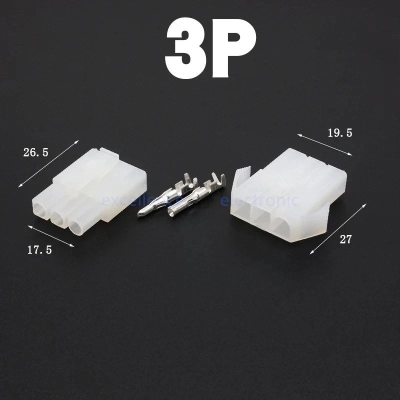 1/2/3/4/6/9 Way Pin Big Tamiya Connector Set Kits Large Tamiya Set EL 6.2MM Male Female Air Docking Connector