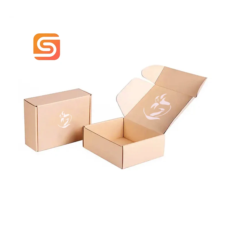 Custom Folding Selectable Color Printing Packaging Size Corrugated Mailer Paper Shipping Box
