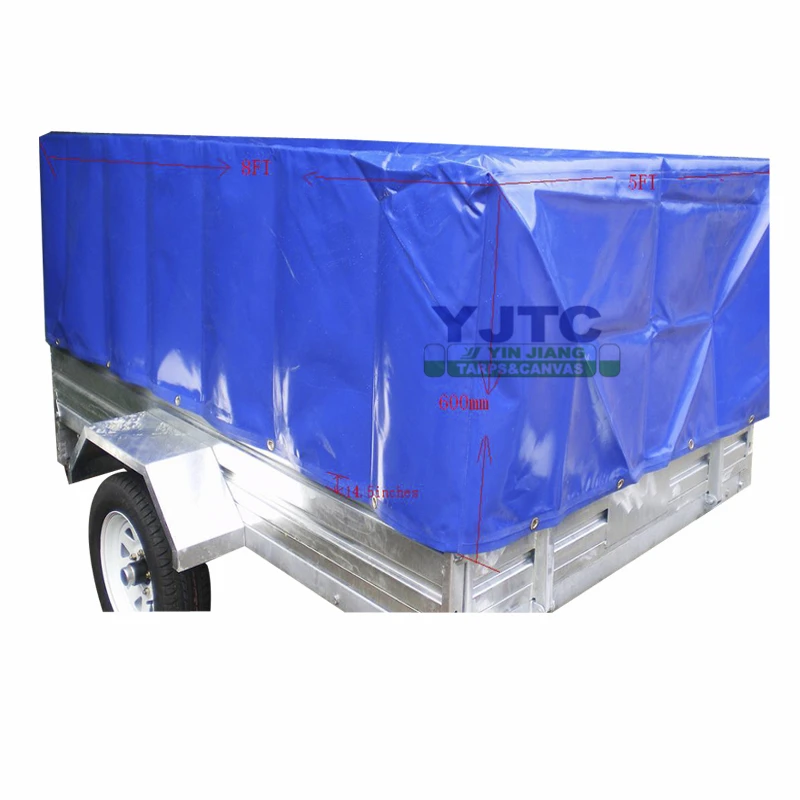 Прочный 610gsm ПВХ брезент 100% полиэстер водонепроницаемые чехлы для грузовиков прицепов сумки транспортных средств тканые