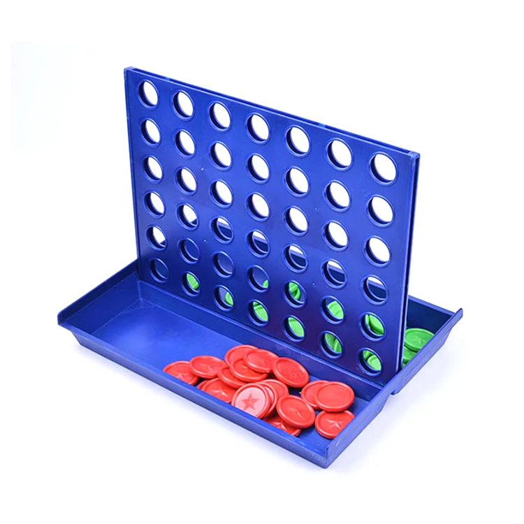 Hot Sale foldable Outdoor Play Toy For Kids Backyard Educational Game Chess Four To Score Plastic 4 Connect In A Row Game