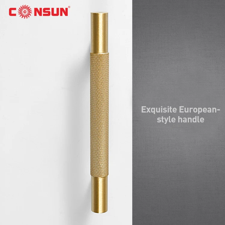 CONSUN Brass Gold Bedroom t Bar Door Pull Drawer Knobs Kitchen Cabinet Hardware Furniture Handle