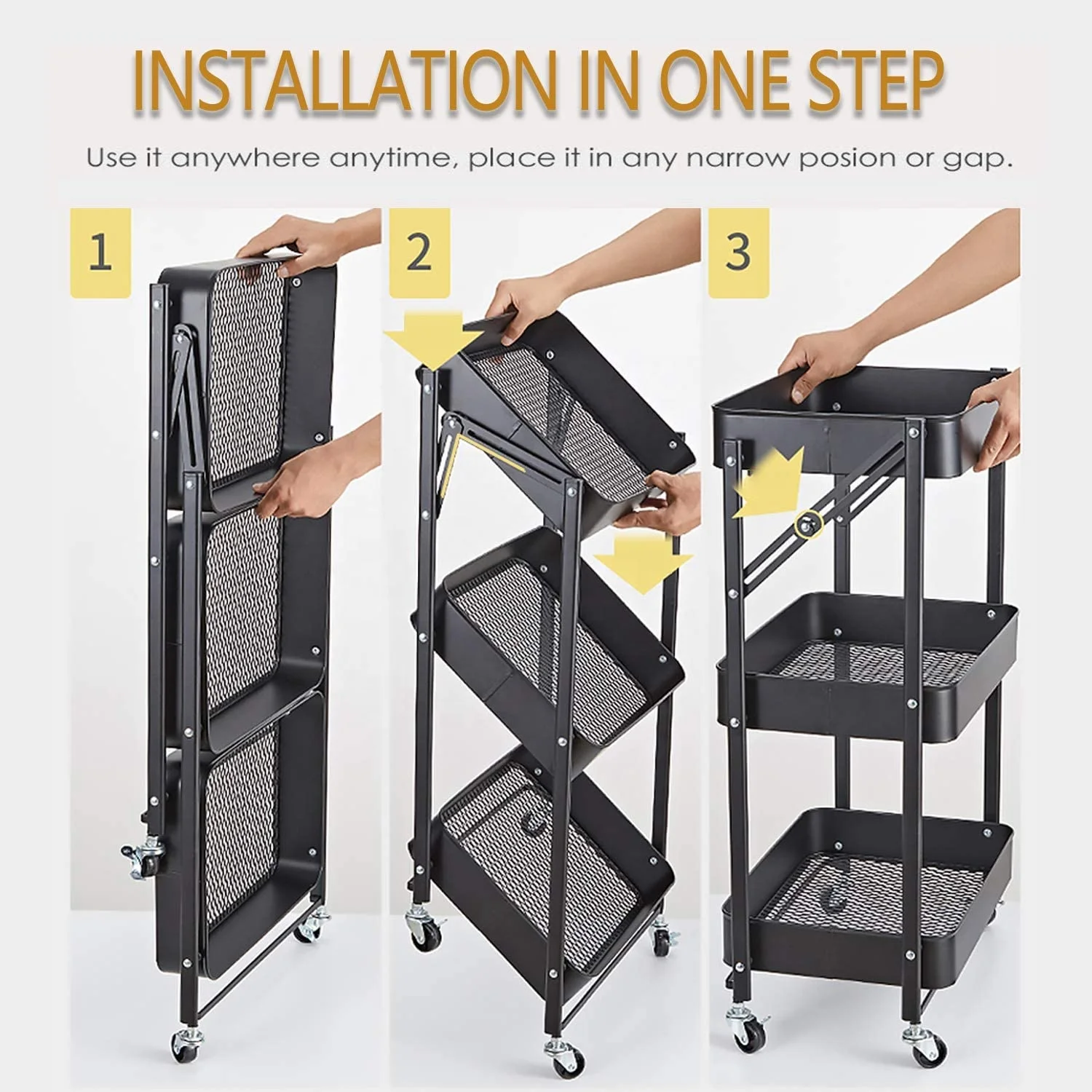 5 этажная metal wire mesh for прокатного storage kitchen trolley kitchen and bathroom
