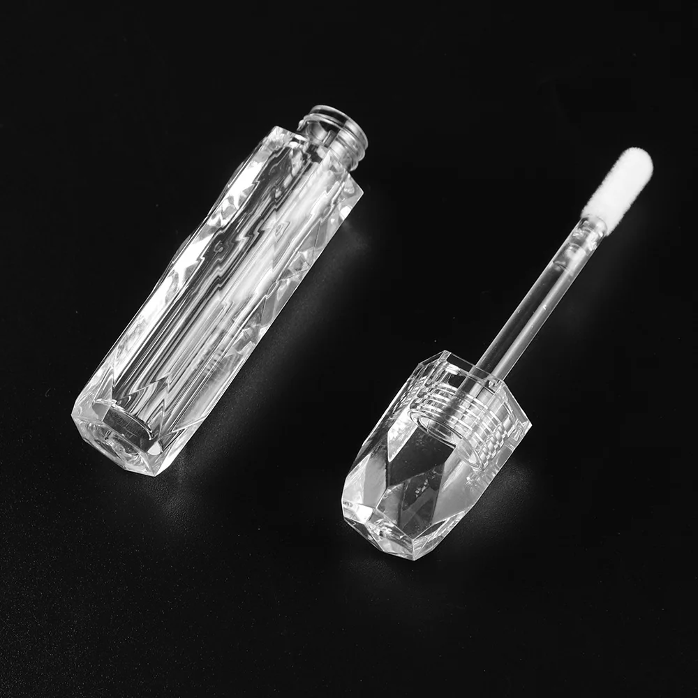 New Service Petg Plastic Empty Lip Gloss Containers Hexagon Clear Lipgloss