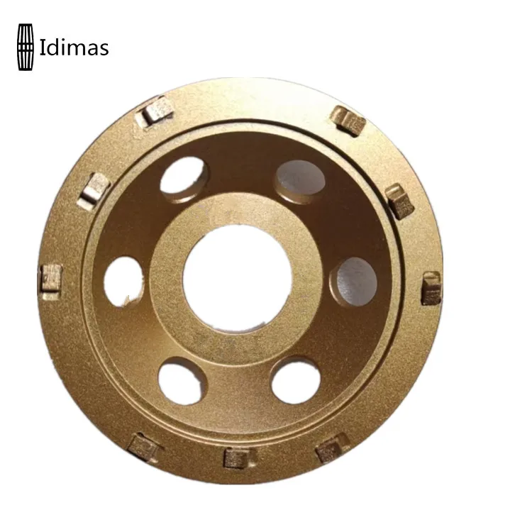 5 Inch PCD Grinding Diamond Cup Wheels PCD Wheels with 9 Pieces Small segments