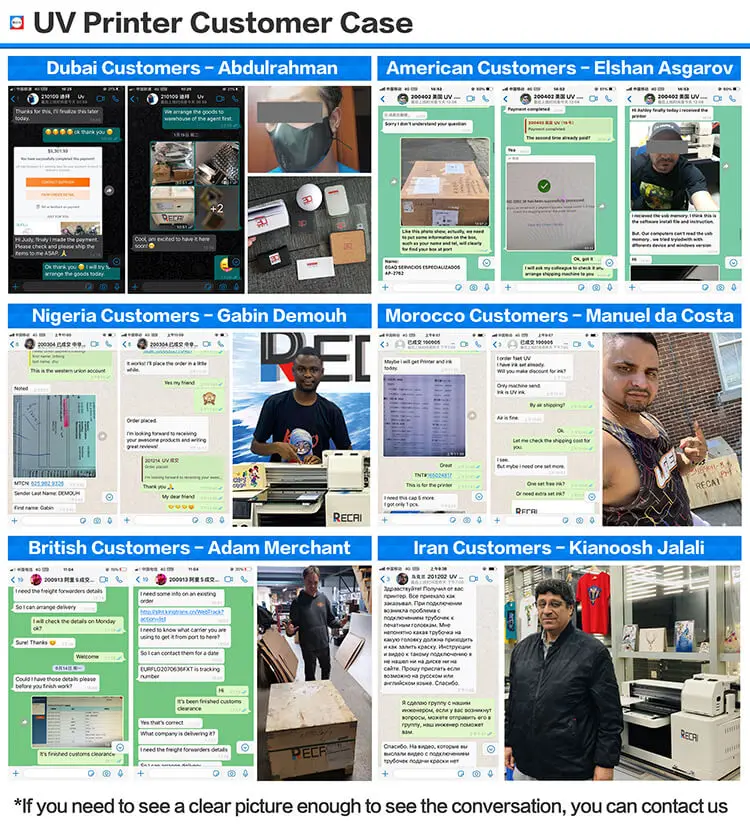 A3 Size RECAI New Product UV DTF Sticker Printer Flatbed Printer with DX8 Heads for Epson