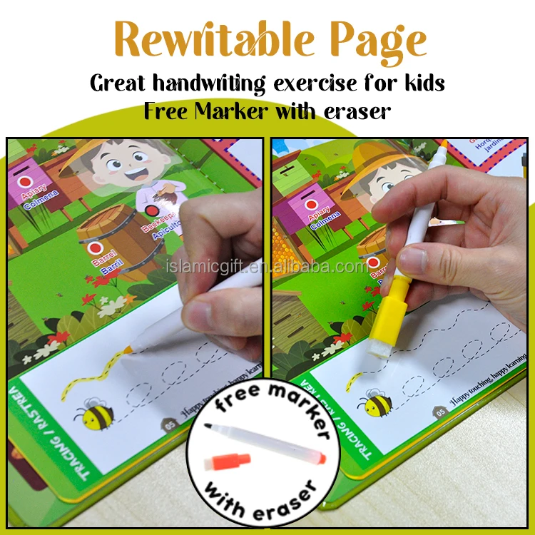 Kids Libros En Espanol Infantiles Electronic Spanish Phonics Audio Book Educational Board Book Printing