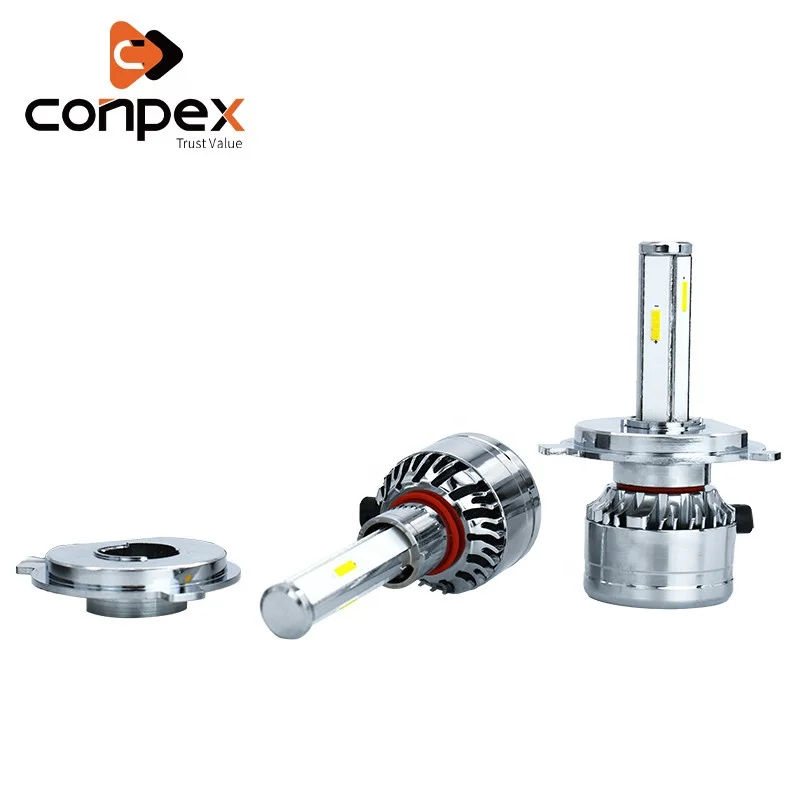 Conpex M4 H4 Car Headlight Flood 4side  CSP Chips Led Headlight Bulb Faro Led Canbus 12V Led Motorcycle Auto Headlamp