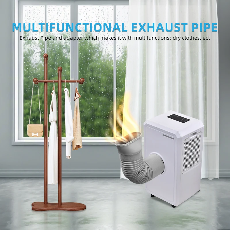 4 in 1 hoseless 2000-3000Btu refrigerated air conditioner R290 R410a cooling cool portable air conditioner for house