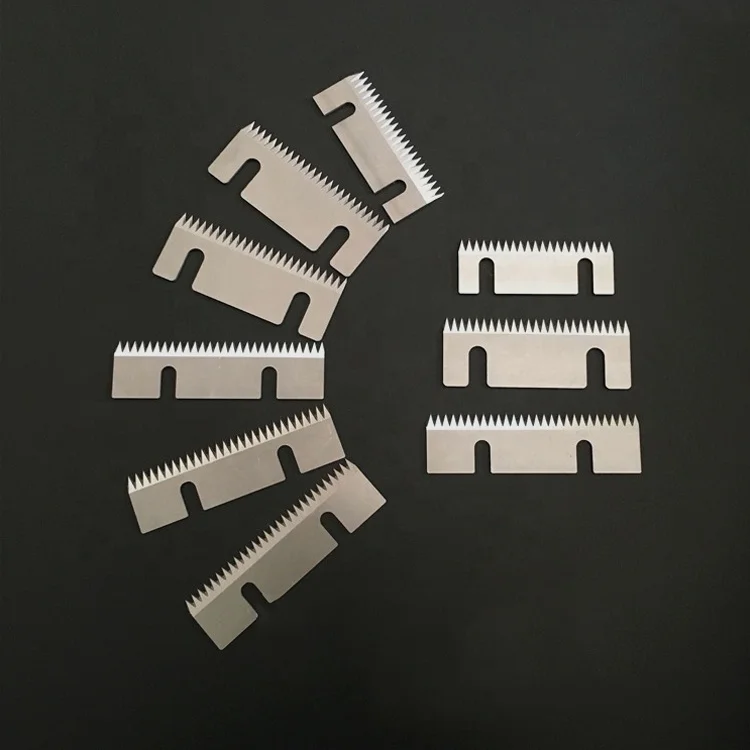 Any customized size serrated blade for pillow packaging machine