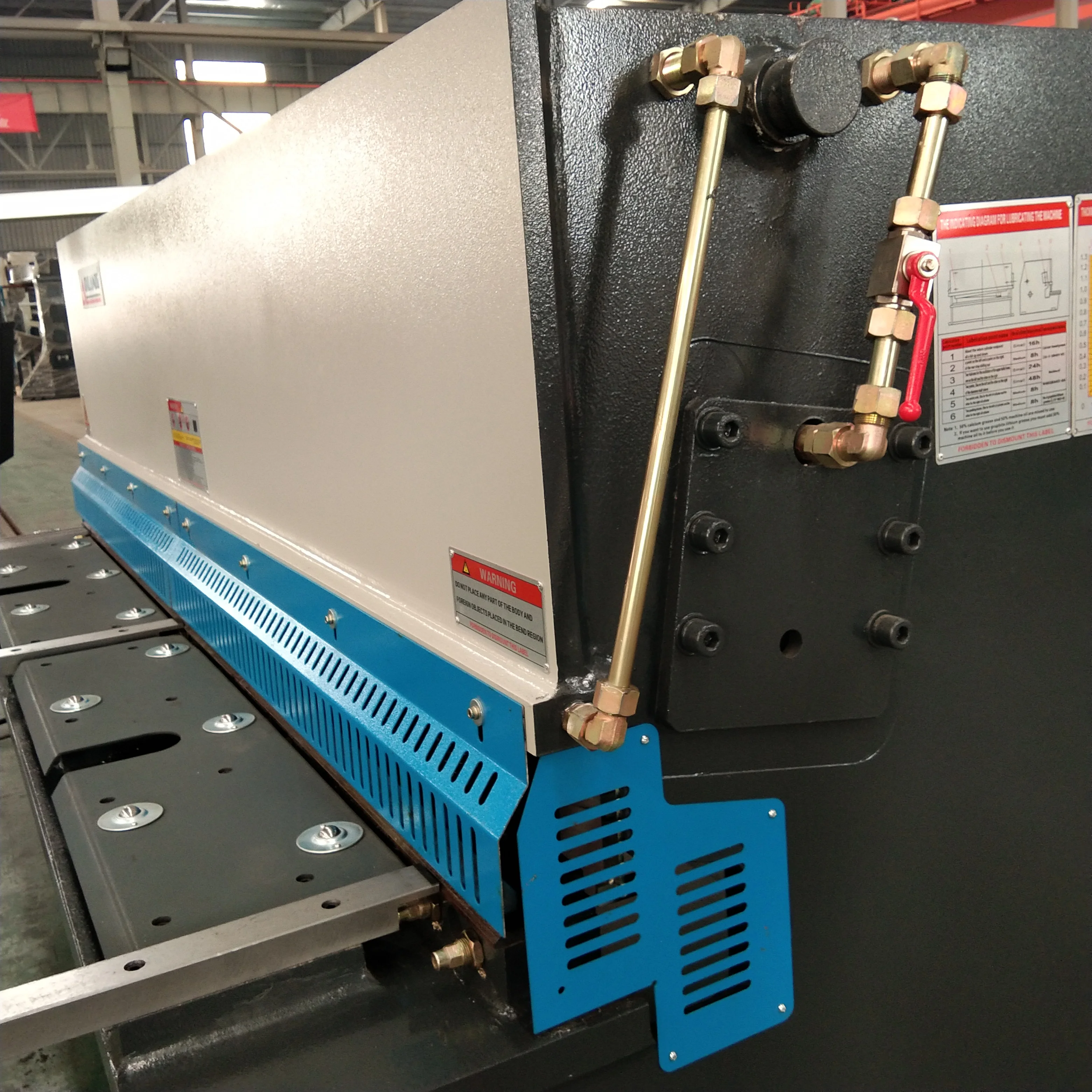 4 6 8 10 12 mm thickness sheet metal hydraulic iron shearing machine E21S system cnc guillotine